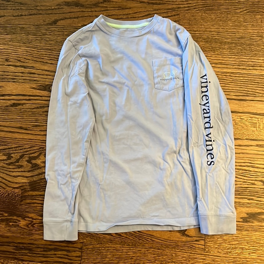 Vintage Whale Long-Sleeve Pocket Graphic Tee